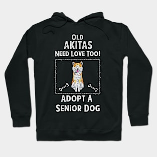 Senior Dog Adoption T-Shirt for Akita Dog Lovers Hoodie